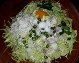 A picture of step 2 of Cabbage thoran kerala style.