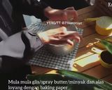 Gambar langkah 1 resipi MOIST CHOCOLATE CAKE (tak guna mixer).