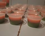 Foto langkah ke 3 dari resep Puding Nutrijel Pandan Stroberi 🍓🍓.