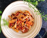 Hình bước làm 2 của món Nấm lọng sen kho sả ớt