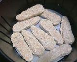 A picture of step 1 of Air-Fried Lemon Chicken Strips.