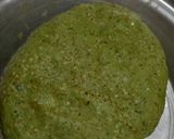 A picture of step 2 of Bathua (chill) puri.