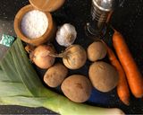 A picture of step 1 of Winter Warmer Leek and Potato Soup.