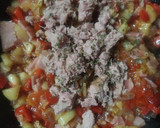Foto del paso 4 de la receta: Calabacines rellenos de atún y bacon