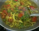 A picture of step 3 of Vermicelli veg upma.