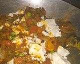 A picture of step 2 of Paneer bhurji.