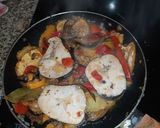 Foto del paso 4 de la receta: Parrillada de verduras con merluza