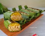 Foto langkah ke 14 dari resep Lemper bakar Ayam Opor.