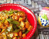 Foto langkah ke 6 dari resep Tempe Cabai Hijau Manis.