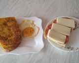 Pas rețetă Mic dejun universal cu ou prăjit, friganele și sandwich cu salam de Sibiu 2 fotografie