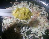 A picture of step 3 of Punjabi alo gosht.