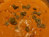 Porotos al pesto de morrón