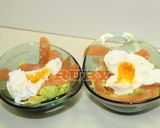 Hình bước làm 4 của món Salade Cá Hồi Xông Khói - Trứng (Món khai vị)