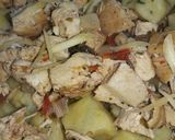 Foto del paso 7 de la receta: Ñoquis de perejil con salteado de pechuga de pollo😋
