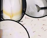 A picture of step 2 of Kashmiri malai rabdi.