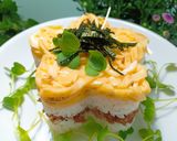 Hình bước làm 5 của món Cơm 3 tầng cho bé yêu