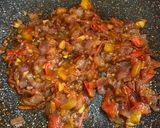 A picture of step 4 of Goat with rice and beans.