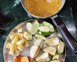 A picture of step 1 of Split Lentil And Veggies.