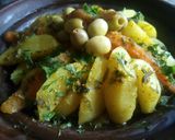 A picture of step 5 of Lamb Tagine with Potatoes and Olives.