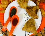 A picture of step 5 of Veg Samosa (Leftover chapati Instant, crispy, without maida).