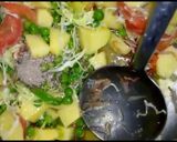 A picture of step 4 of Vegetables rice.