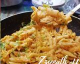 A picture of step 2 of Cheesy Desi Penne.
