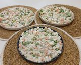 Foto del paso 7 de la receta: Ensaladilla con Calamar, infusión Marina y Piquillos al Ajillo
