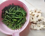 Foto langkah ke 1 dari resep Lodeh Tahu, Kacang Panjang.