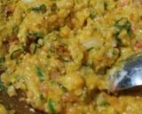 A picture of step 5 of Moong tomato mini kachori.