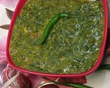 A picture of step 9 of Green Fenugreek leaves saag/ Methi saag ☘️☘️💚.