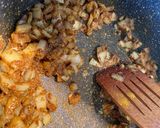 A picture of step 4 of Kabsa spices + Kabsa rice - Saudi rice with lamb meat.