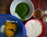 Foto langkah ke 1 dari resep Spinach cake #MenuSehatAnak.