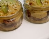 A picture of step 3 of Dad's, Low calorie brownie tiramisu. No added sugar.