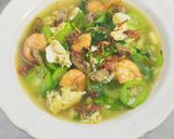 Foto langkah ke 7 dari resep Sayur Oyong Telur Udang.