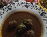 A picture of step 6 of Kofta masala.