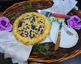 عکس مرحله 21 از دستور گلت چیز کیک بلوبری💙 Blueberry Cheesecake Galette