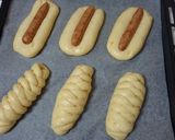 Foto langkah ke 9 dari resep Roti sosis empyuk (1x proofing).