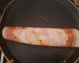 A picture of step 10 of Jini dosa with sambhar.