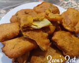 A picture of step 3 of Chayote or Chow Chow Fritters.