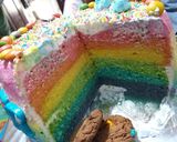 Foto langkah ke 4 dari resep Rainbow Cake.