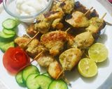 A picture of step 7 of Chicken malai boti.