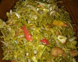 Foto langkah ke 6 dari resep Tumis bunga pepaya teri Medan.