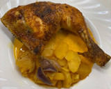 Foto del paso 8 de la receta: Cuartos de Pollo con patatas y cebolla al Neeson