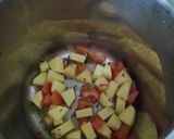 A picture of step 4 of Aaloo Rasedar😋.