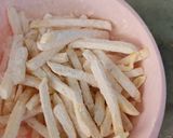 A picture of step 1 of French fries.