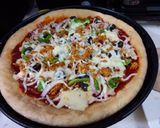 A picture of step 3 of Chicken Tikka Pan Pizza 🍕.