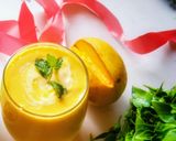 A picture of step 2 of Mango smoothie.