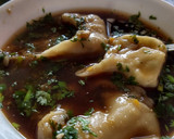 A picture of step 4 of Dumpling soup.