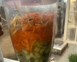 A picture of step 1 of Carrot 🥕 cucumber 🥒 and ginger 🍹 drink.