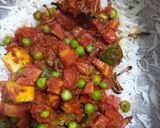 A picture of step 10 of Mutter Paneer Biryani.